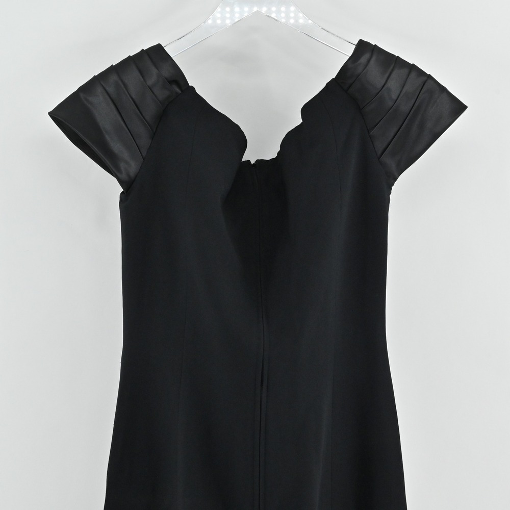 Vtg Morton Myles Dress Size 10‎ Whimsigoth Dark Romantic Gown Formal Maxi Slit - Picture 11 of 13